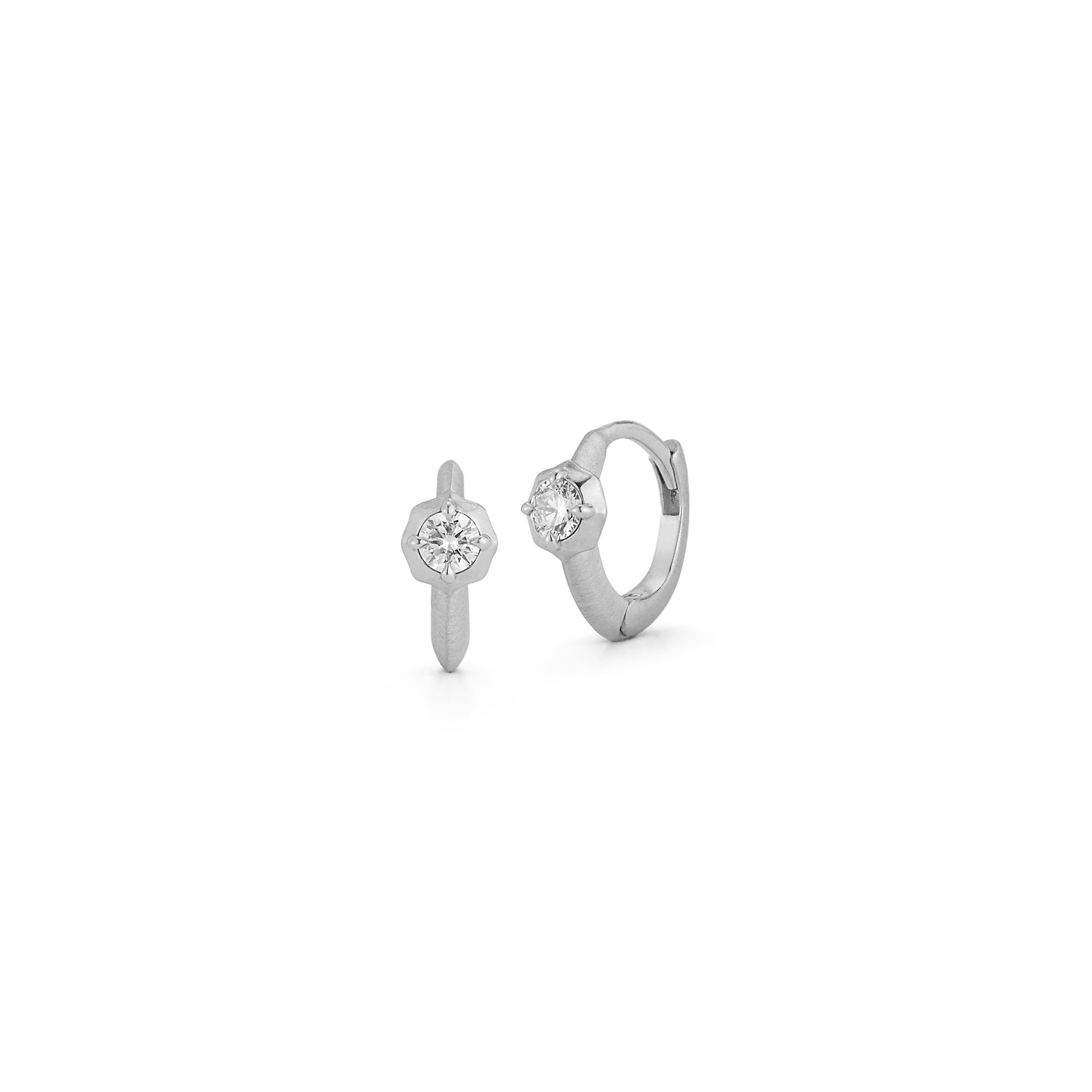 Crystal Double Triangle Earrings – Zuringa